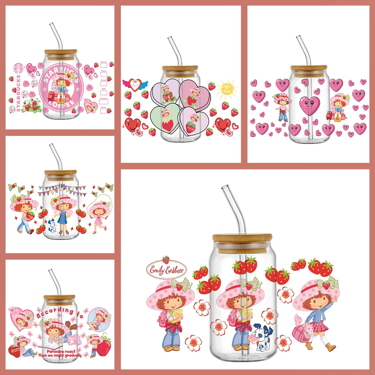 New Cute Strawberry Girl 3D Decal UV DTF Cup Wraps for 16oz Libbey Cups Waterproof Transfer Sticker Glasses DIY Cartoon Sticker
New Cute Strawberry Girl 3D Decal UV DTF Cup Wraps for 16oz Libbey Cups Waterproof Transfer Sticker Glasses DIY Cartoon Sticker