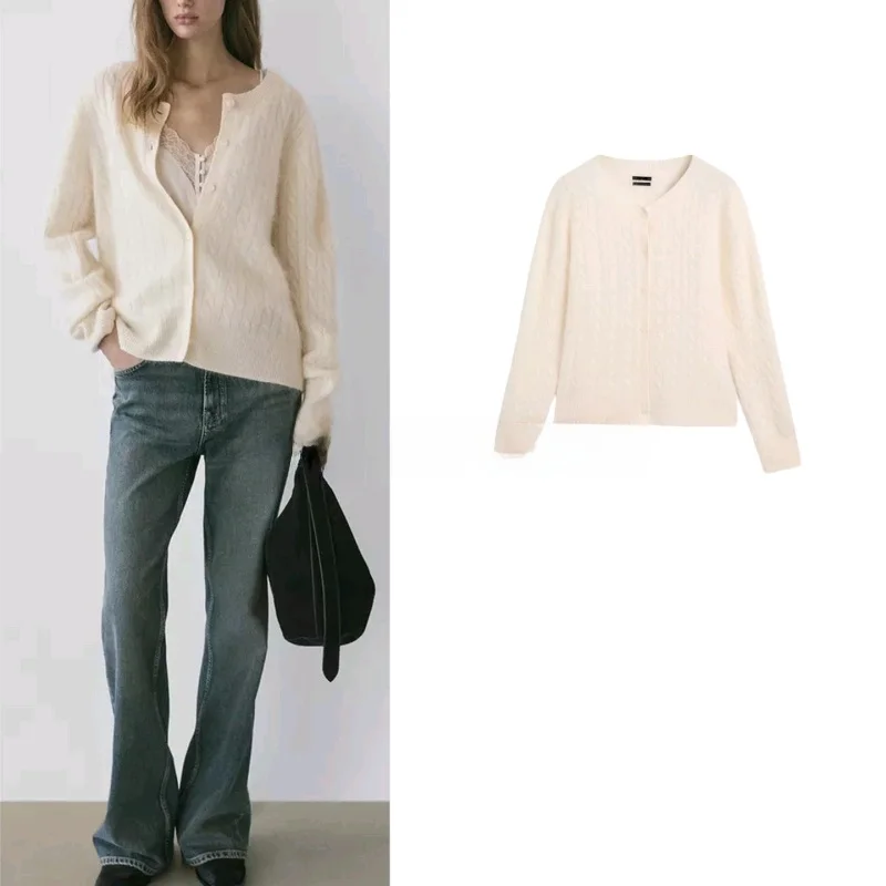 Winter New Women's Simple Sle Soft Cozy Knitted Long Sve round Ne Open Front Sweater Polyester Fiber Casual Wear
Winter New Women's Simple Sle Soft Cozy Knitted Long Sve round Ne Open Front Sweater Polyester Fiber Casual Wear