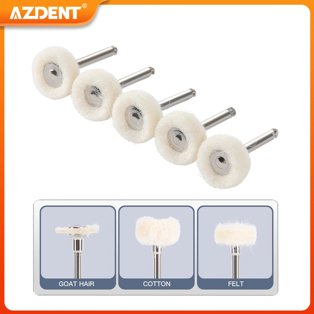AZDENT 5PCS Dental Polishing Brush Felt Wheel Wool Cotton Polishing Brushes Polishers for Rotary Tools 2.35mm Polishing Wheel
AZDENT 5PCS Dental Polishing Brush Felt Wheel Wool Cotton Polishing Brushes Polishers for Rotary Tools 2.35mm Polishing Wheel