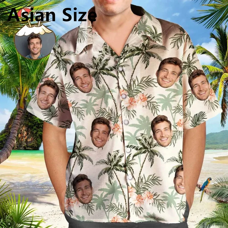 Personalization DIY Face Hawaiian Shirts For Men Fashion Custom 3D Printed Short Sleeve Blouse Casual Oversized Gift Party Shirt
Personalization DIY Face Hawaiian Shirts For Men Fashion Custom 3D Printed Short Sleeve Blouse Casual Oversized Gift Party Shirt