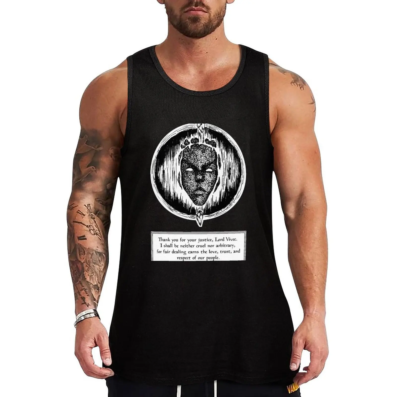 Vivec's Ashmask Tank Top Cotton Tank Top Soft Casual Sleeveless Shirt
Vivec's Ashmask Tank Top Cotton Tank Top Soft Casual Sleeveless Shirt