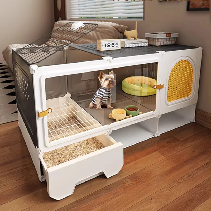 Клетка для собак для маленьких собак с разделением туалета, питомник для одной комнаты, одной гостиной и одной ванной комнаты
Клетка для собак для маленьких собак с разделением туалета, питомник для одной комнаты, одной гостиной и одной ванной комнаты