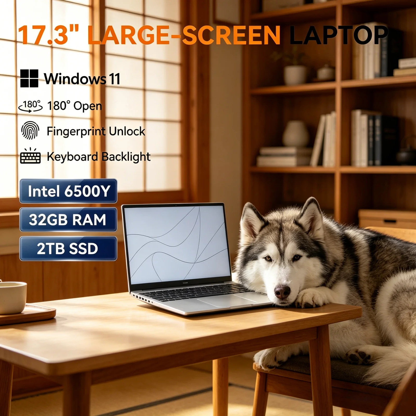 Ready Stock 17.3 Inch Laptop Intel 6500Y 32GB RAM 1TB/2TB SSD Win11 HD Lightweight Business Notebook
Ready Stock 17.3 Inch Laptop Intel 6500Y 32GB RAM 1TB/2TB SSD Win11 HD Lightweight Business Notebook