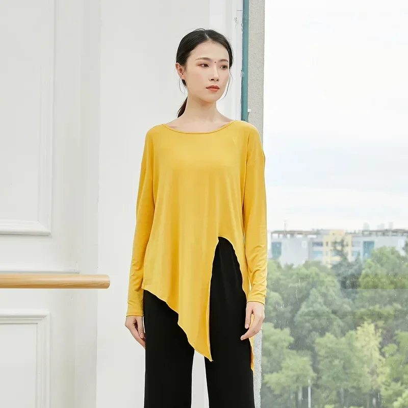 Loose knotted dance practice suit women's summer modal body suit top classical dance
Loose knotted dance practice suit women's summer modal body suit top classical dance