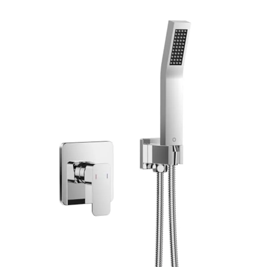 Single-Handle Shower Faucet Set with Valve Kit, Shower Head with Handheld Spray Fixtures and Shower Handle, Shower Valve Trim K
Single-Handle Shower Faucet Set with Valve Kit, Shower Head with Handheld Spray Fixtures and Shower Handle, Shower Valve Trim K