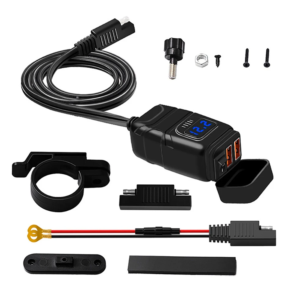 Quick Charge 3.0 Dual USB Motorcycle Phone Charger Motorcycle USB Charger Moto Accessories
Quick Charge 3.0 Dual USB Motorcycle Phone Charger Motorcycle USB Charger Moto Accessories
