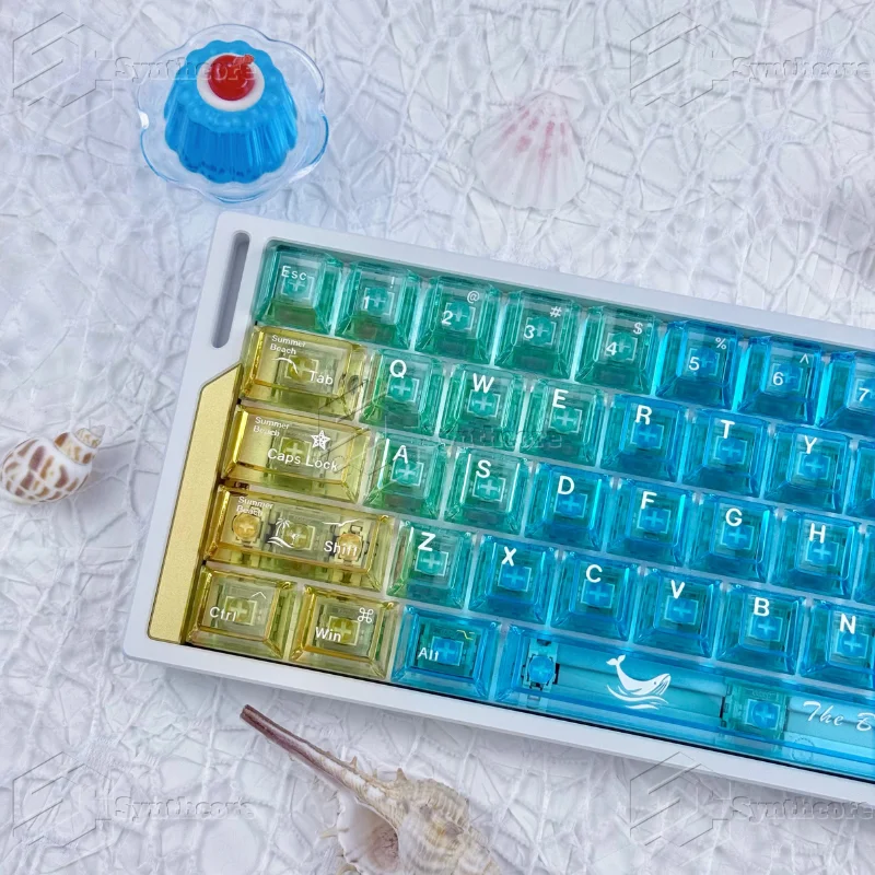 Cote d'Azur theme 130 keys full set of PC original height blue transparent keycap magnetic axis special
Cote d'Azur theme 130 keys full set of PC original height blue transparent keycap magnetic axis special