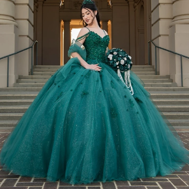 Черновато-зеленое платье Quinceanera, бальное платье с открытыми плечами, милое платье 16, аппликация из бисера, тюлевое платье для дня рождения, Vestidos 15 De Anos
Черновато-зеленое платье Quinceanera, бальное платье с открытыми плечами, милое платье 16, аппликация из бисера, тюлевое платье для дня рождения, Vestidos 15 De Anos