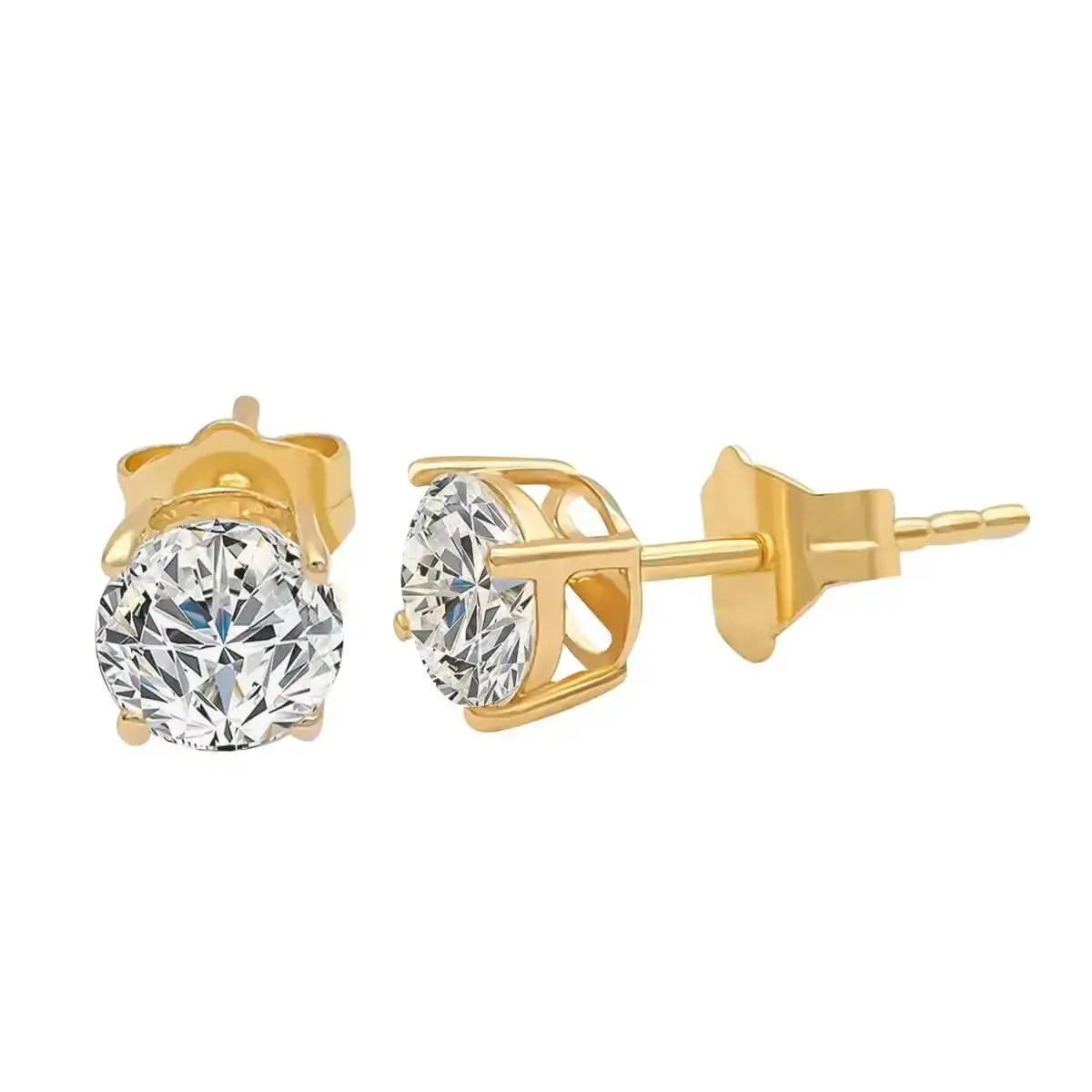 Semi Mount Earrings 14k Gold Jewelry VVS Moissanite Studs Earrings Popular Design
Semi Mount Earrings 14k Gold Jewelry VVS Moissanite Studs Earrings Popular Design