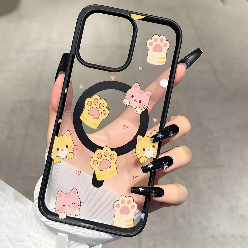 Soft And Cute Cat Pattern For Magnetic Phone Case For iPhone 11 12 13 14 15 16 17 Pro Max Plus Air Transparent Shockproof Cover
Soft And Cute Cat Pattern For Magnetic Phone Case For iPhone 11 12 13 14 15 16 17 Pro Max Plus Air Transparent Shockproof Cover