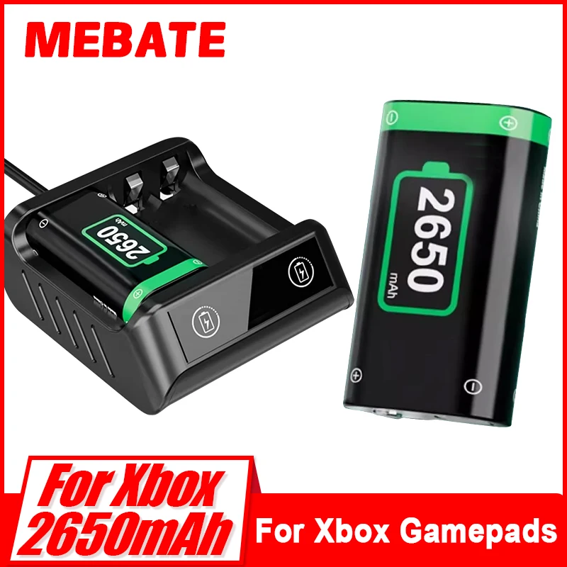 Совершенно новый аккумулятор емкостью 2650 мАч для XBOX One S/X/XBOX Serise X/S, 2*2600 мАч, аккумуляторы XBOX с зарядным устройством
Совершенно новый аккумулятор емкостью 2650 мАч для XBOX One S/X/XBOX Serise X/S, 2*2600 мАч, аккумуляторы XBOX с зарядным устройством