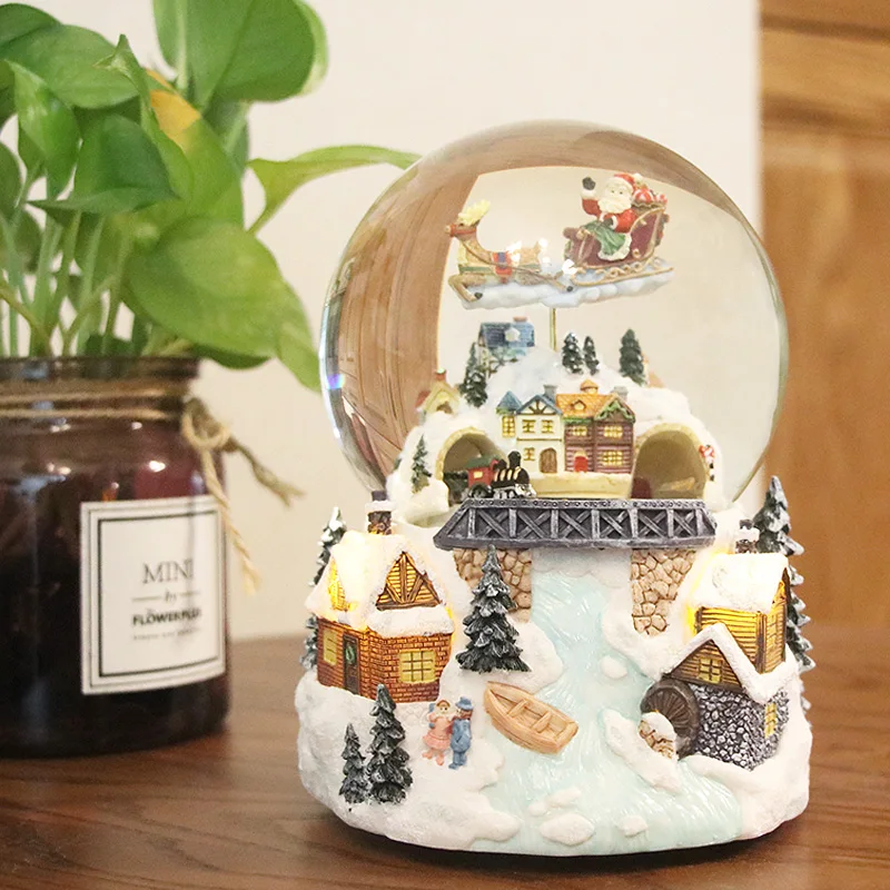 Santa Claus Snowflake Crystal Ball Music Box Rotating Music Box Christmas Gift for Girlfriend Girls Children
Santa Claus Snowflake Crystal Ball Music Box Rotating Music Box Christmas Gift for Girlfriend Girls Children
