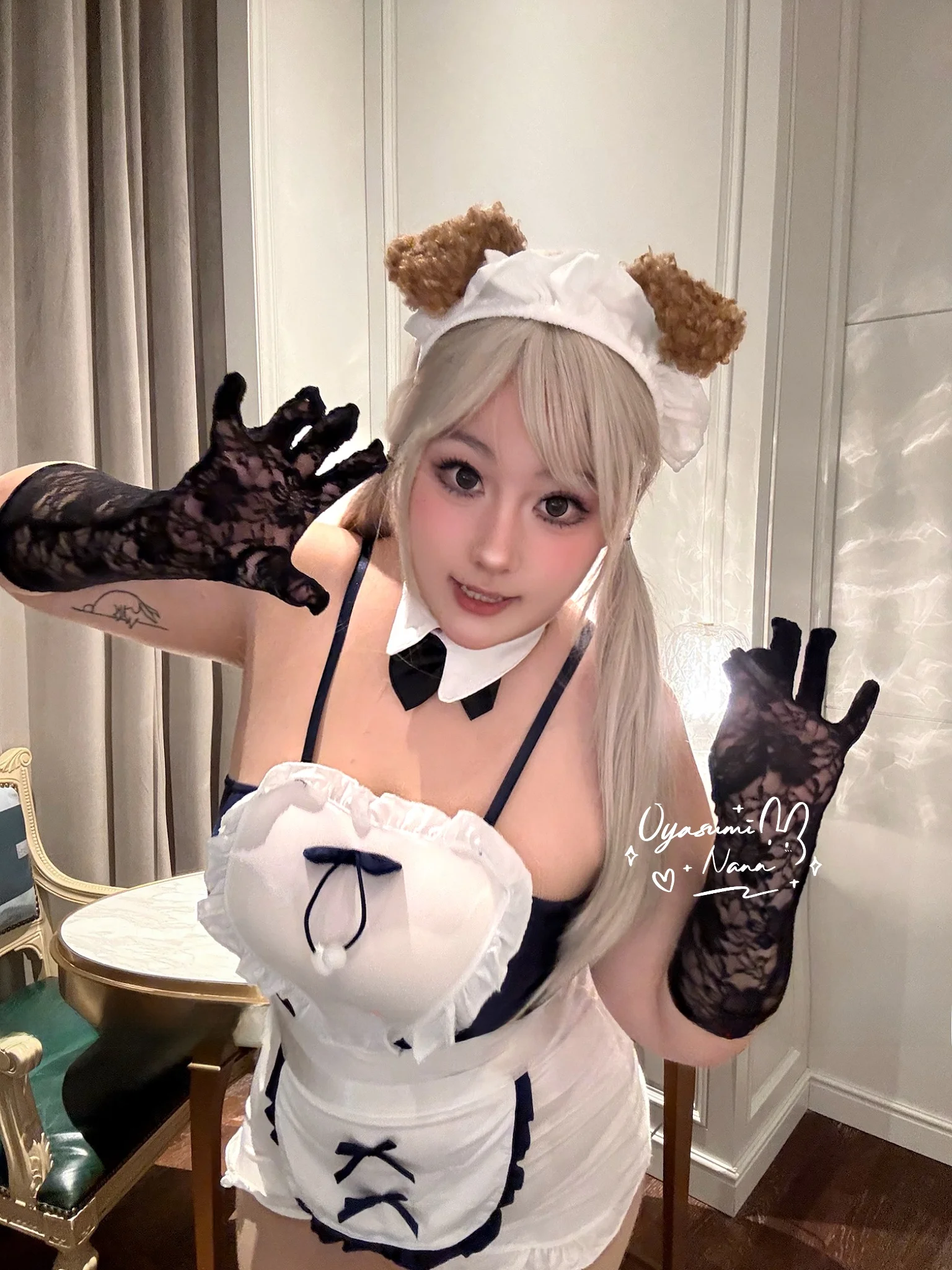 Good Night Nana Luo System Girlfriend Pure Desire Knot ter Фартук Талии Cinching Slimming Cos Maid orm Set
Good Night Nana Luo System Girlfriend Pure Desire Knot ter Фартук Талии Cinching Slimming Cos Maid orm Set