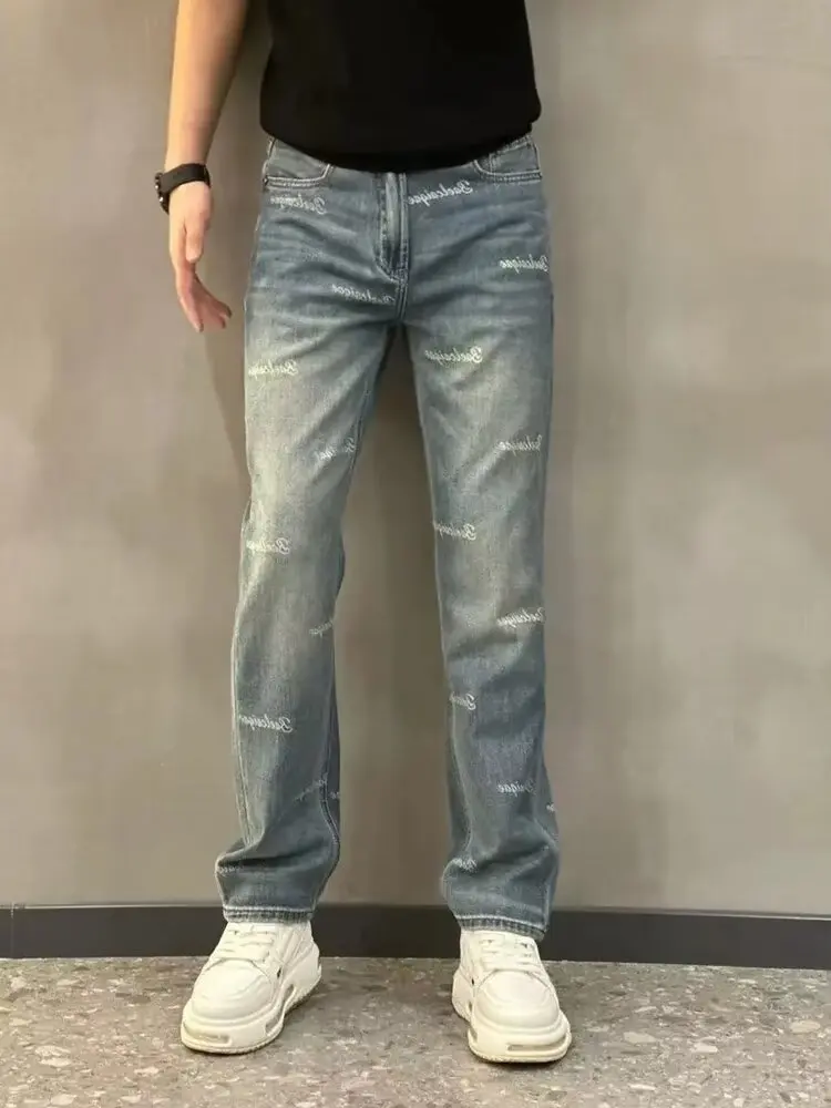 Faionable Printed Straight Leg Men's Jeans Casual Waed out Autumn Winter Long Trousers High Elastici Wear Resistant
Faionable Printed Straight Leg Men's Jeans Casual Waed out Autumn Winter Long Trousers High Elastici Wear Resistant
