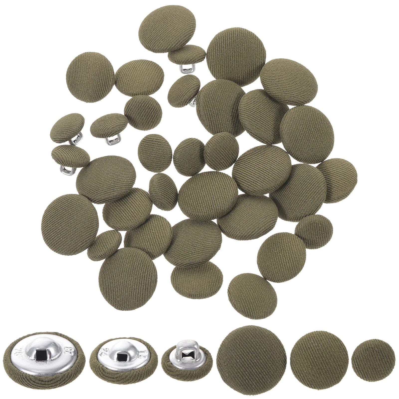60 Pcs Round Cloth Buttons Silver Polyester Coat Sewing Vintage Decorative Clothing Accessories Durable Lightweight
60 Pcs Round Cloth Buttons Silver Polyester Coat Sewing Vintage Decorative Clothing Accessories Durable Lightweight