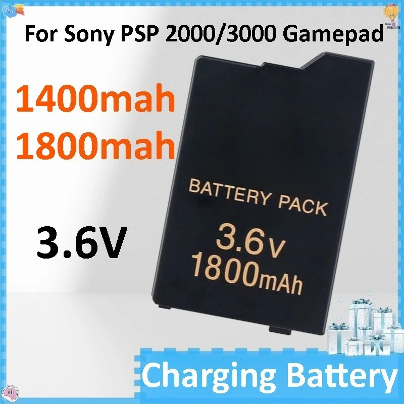 3.6V 1400mah 1800mAh Rechargeable Lithium Battery Replacement Real Capacity for Sony PSP 2000/3000 Gamepad
3.6V 1400mah 1800mAh Rechargeable Lithium Battery Replacement Real Capacity for Sony PSP 2000/3000 Gamepad