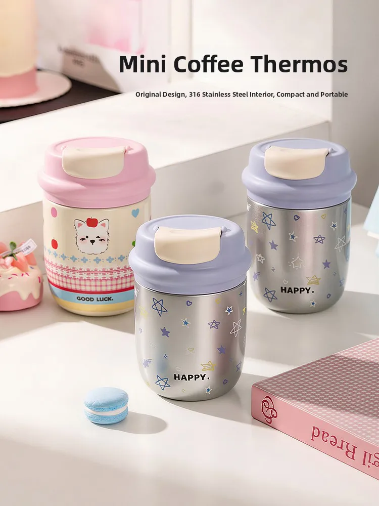 Modern Housewife Portable Insulated Coffee Cup Small Elegant Water Bottle for Women Carry on Cup without Handle Or Straw
Modern Housewife Portable Insulated Coffee Cup Small Elegant Water Bottle for Women Carry on Cup without Handle Or Straw