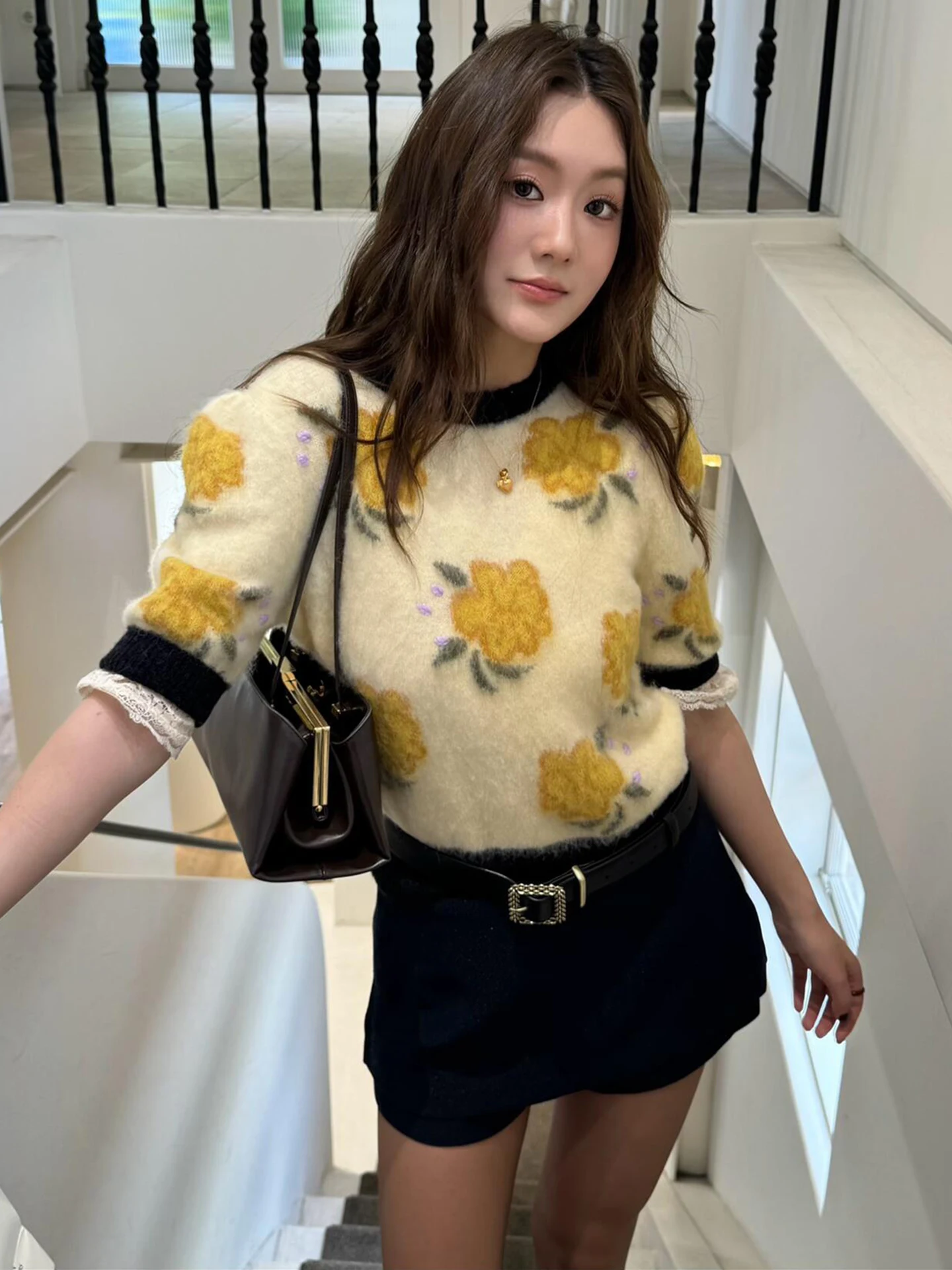 Высококачественный трикотажный топ с цветочной вышивкой для женщин, осень-зима, для поездок на работу, стандартный крой, средняя мягкая копия без малышей
Высококачественный трикотажный топ с цветочной вышивкой для женщин, осень-зима, для поездок на работу, стандартный крой, средняя мягкая копия без малышей