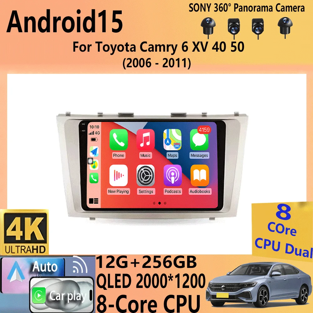 Android 15 Car Radio For Toyota Camry 6 XV 40 50 2006 - 2011 Multimedia Video Player Navigation stereo GPS No 2din 2 din dvd
Android 15 Car Radio For Toyota Camry 6 XV 40 50 2006 - 2011 Multimedia Video Player Navigation stereo GPS No 2din 2 din dvd