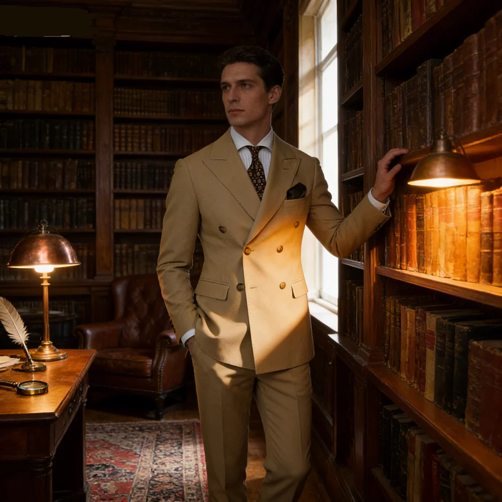 Peak Lapel 2 Piece Wedding Men's Suits Fashion Style Blazer Pants Formal Business Party Groom Wear Tuxedos Costume Homme
Peak Lapel 2 Piece Wedding Men's Suits Fashion Style Blazer Pants Formal Business Party Groom Wear Tuxedos Costume Homme