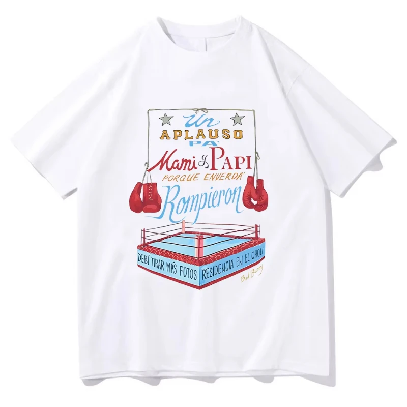 Bad Bunny DTMF Merch Боксерская футболка для мужчин/женщин Эстетическая футболка унисекс Высококачественные хлопковые футболки Забавная повседневная одежда больших размеров
Bad Bunny DTMF Merch Боксерская футболка для мужчин/женщин Эстетическая футболка унисекс Высококачественные хлопковые футболки Забавная повседневная одежда больших размеров