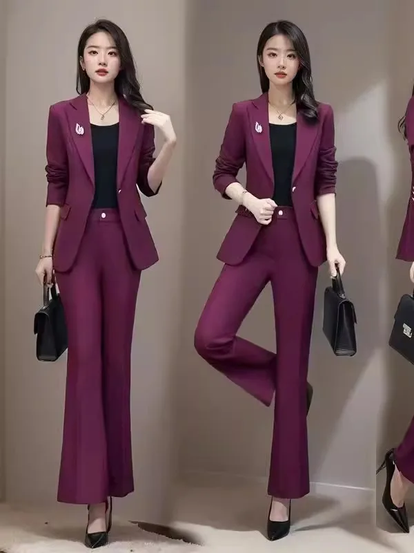 plus Size Women's Suiting Two-Piece Set Slimming Micro Flare Pants Thin Style Spring Autumn New Fashion plus Size Set
plus Size Women's Suiting Two-Piece Set Slimming Micro Flare Pants Thin Style Spring Autumn New Fashion plus Size Set