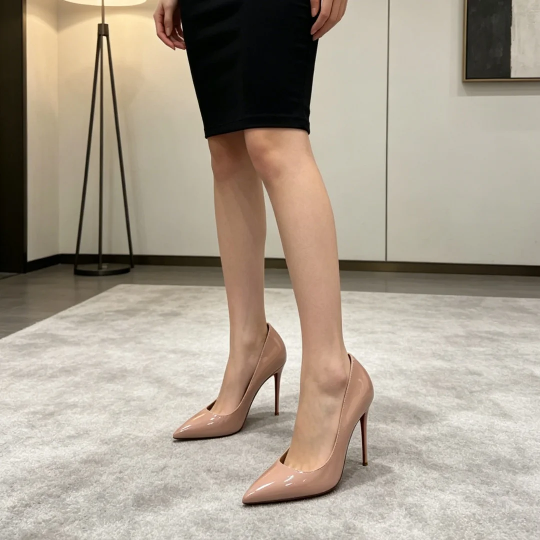 Women's Slim Heel High Heels Light Red Soles Fashion Shoes DE 12cm Temperament Socialite Patent Leather Pointed Toe Single Shoes
Women's Slim Heel High Heels Light Red Soles Fashion Shoes DE 12cm Temperament Socialite Patent Leather Pointed Toe Single Shoes
