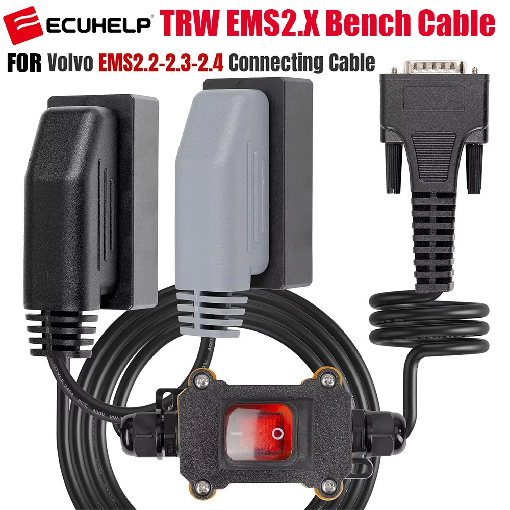 For Volvo Renault TRW EMS2.X Bench Cable for ECUHELP KT200 II / KT200 TCU Programmer Support TRW EMS 2.2 / EMS 2.3 / EMS 2.4
For Volvo Renault TRW EMS2.X Bench Cable for ECUHELP KT200 II / KT200 TCU Programmer Support TRW EMS 2.2 / EMS 2.3 / EMS 2.4