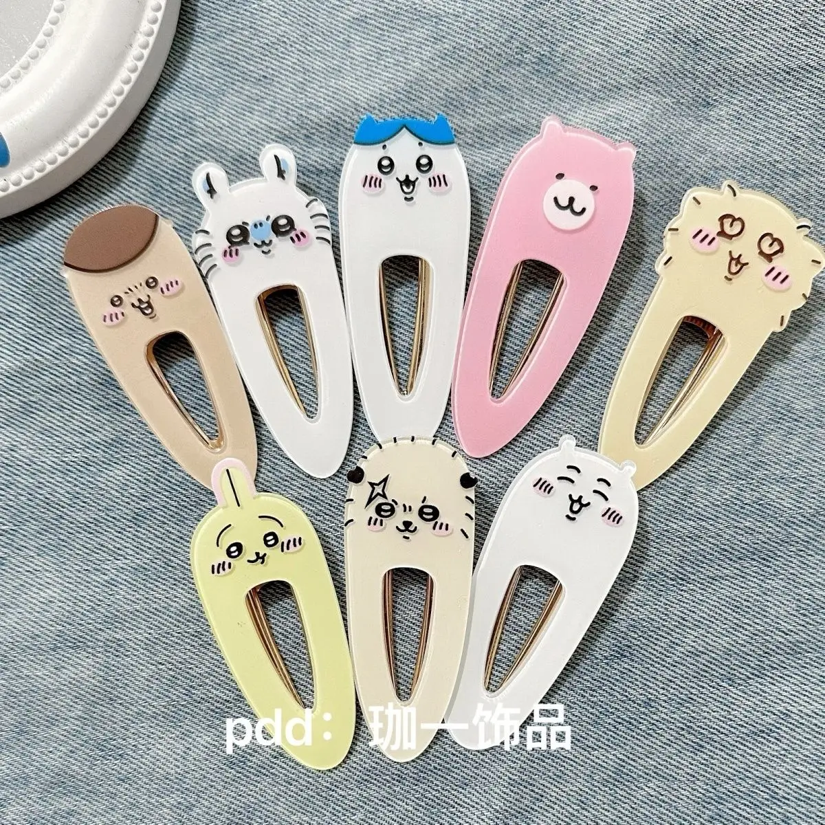 Chiikawa Acrylic Duckbill Hair Clips Kawaii Usagi Hachiware Cartoon Side Bangs Barrettes Girls Daily Hair Accessories
Chiikawa Acrylic Duckbill Hair Clips Kawaii Usagi Hachiware Cartoon Side Bangs Barrettes Girls Daily Hair Accessories