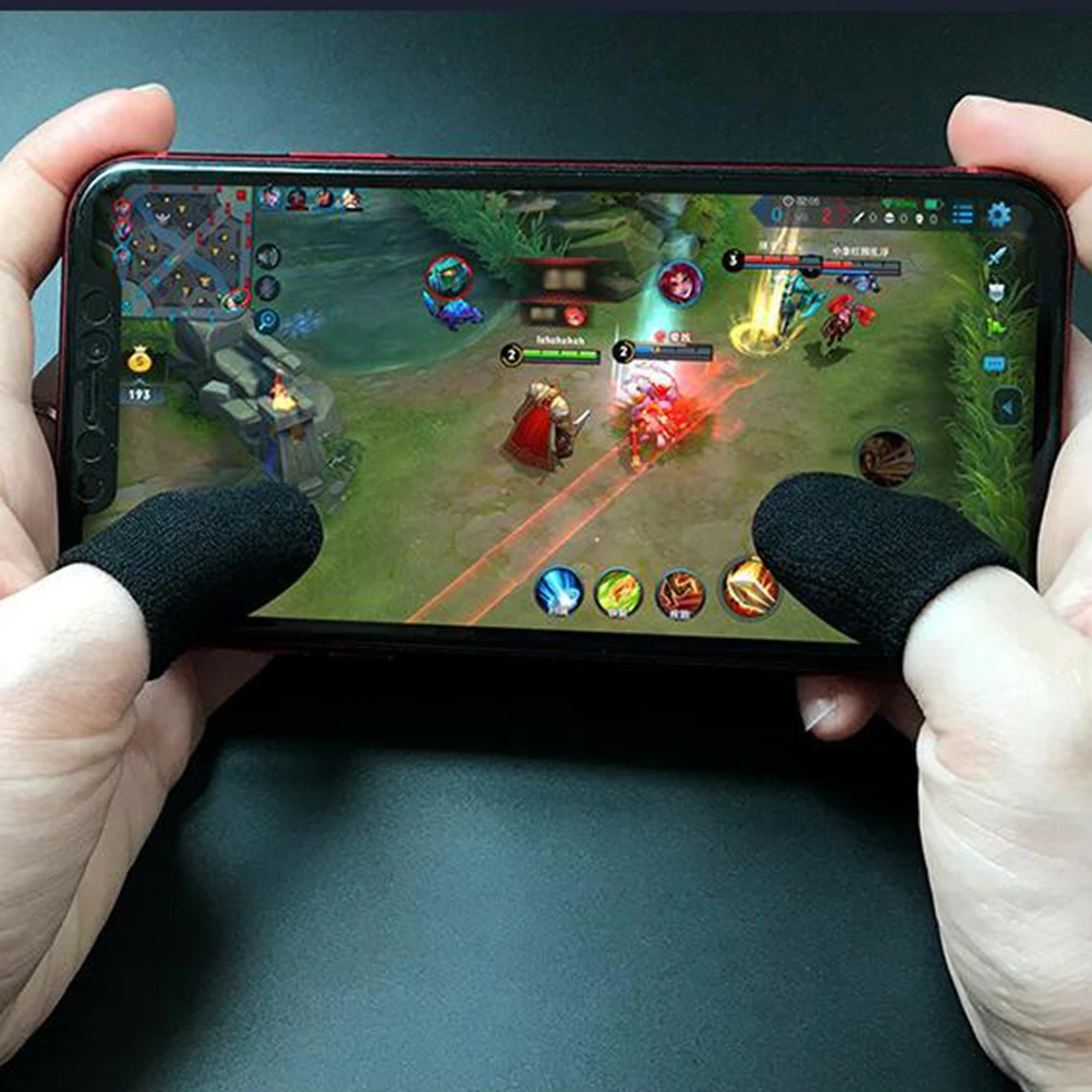 10 Pcs Game Finger Sleeves Black Mobile Thumb Covers Anti Sweat Oil Proof Touch Screen Conductive Gaming Accessories
10 Pcs Game Finger Sleeves Black Mobile Thumb Covers Anti Sweat Oil Proof Touch Screen Conductive Gaming Accessories