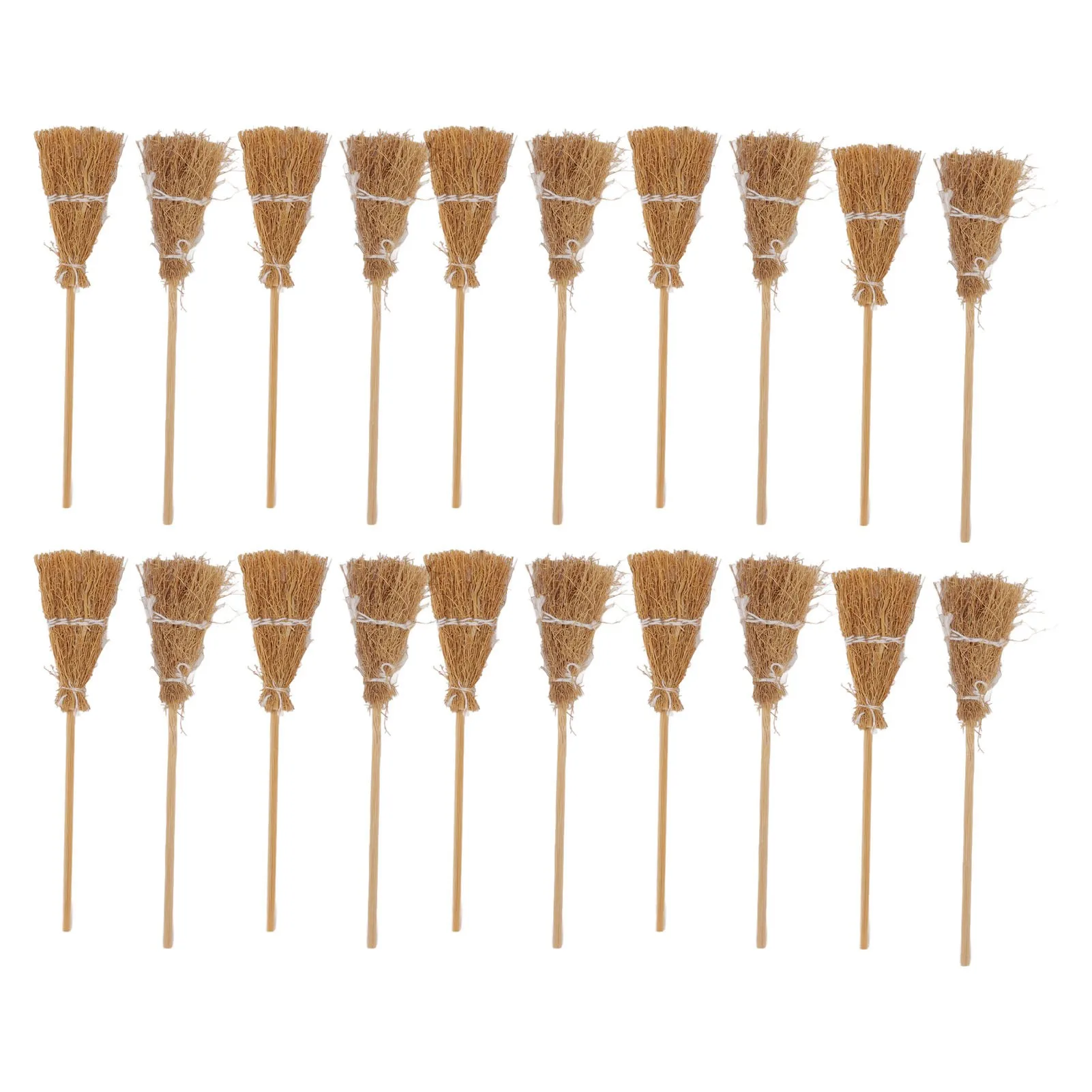 D9 20Pcs Mini Witch Broom White Rope Decoration DIY Mini Witch Miniature Witch Broom for Halloween Party Stage Performance Tools
D9 20Pcs Mini Witch Broom White Rope Decoration DIY Mini Witch Miniature Witch Broom for Halloween Party Stage Performance Tools
