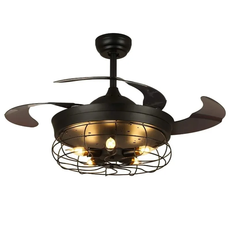 42-дюймовые выдвижные лопасти, промышленные потолочные вентиляторы в стиле ретро с подсветкой и дистанционным управлением, винтажная люстра в клетке, невидимый вентилятор
42-дюймовые выдвижные лопасти, промышленные потолочные вентиляторы в стиле ретро с подсветкой и дистанционным управлением, винтажная люстра в клетке, невидимый вентилятор