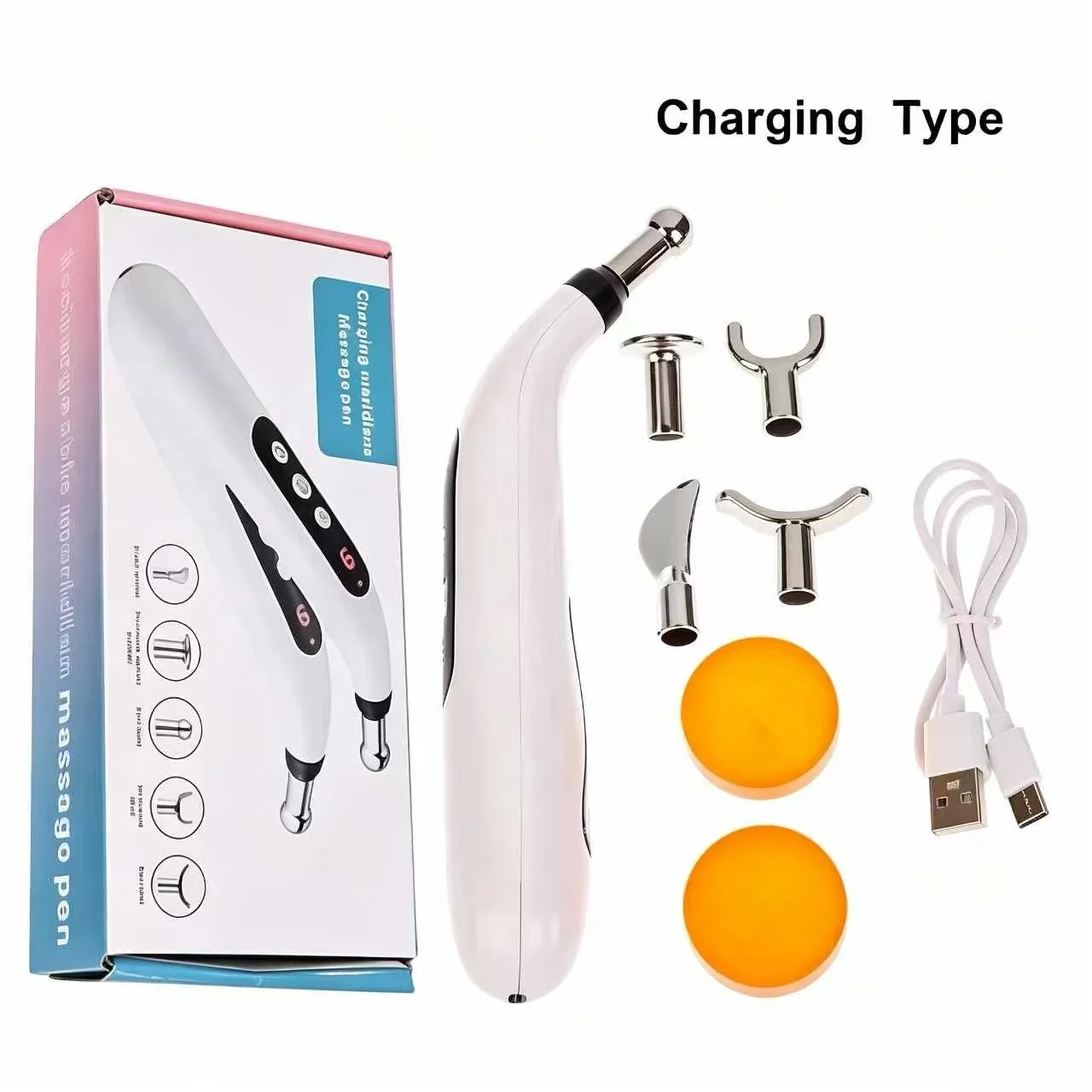 5 IN 1Smart Pulse Meridian Energy Pen Electronic Acupuncture Massage Pen Pain Relief Microcurrent Pulse Muscle Massage Stick
5 IN 1Smart Pulse Meridian Energy Pen Electronic Acupuncture Massage Pen Pain Relief Microcurrent Pulse Muscle Massage Stick