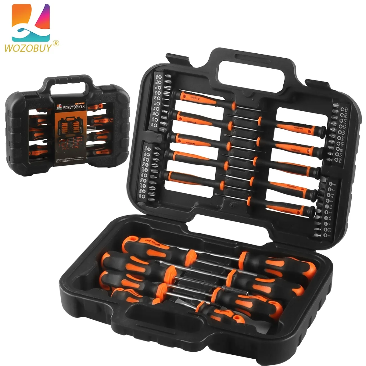 Screwdriver 58PC Screwdriver and Drill Set Precision Slotted Plum Tool Kit Mechanics Manual Tool Set
Screwdriver 58PC Screwdriver and Drill Set Precision Slotted Plum Tool Kit Mechanics Manual Tool Set