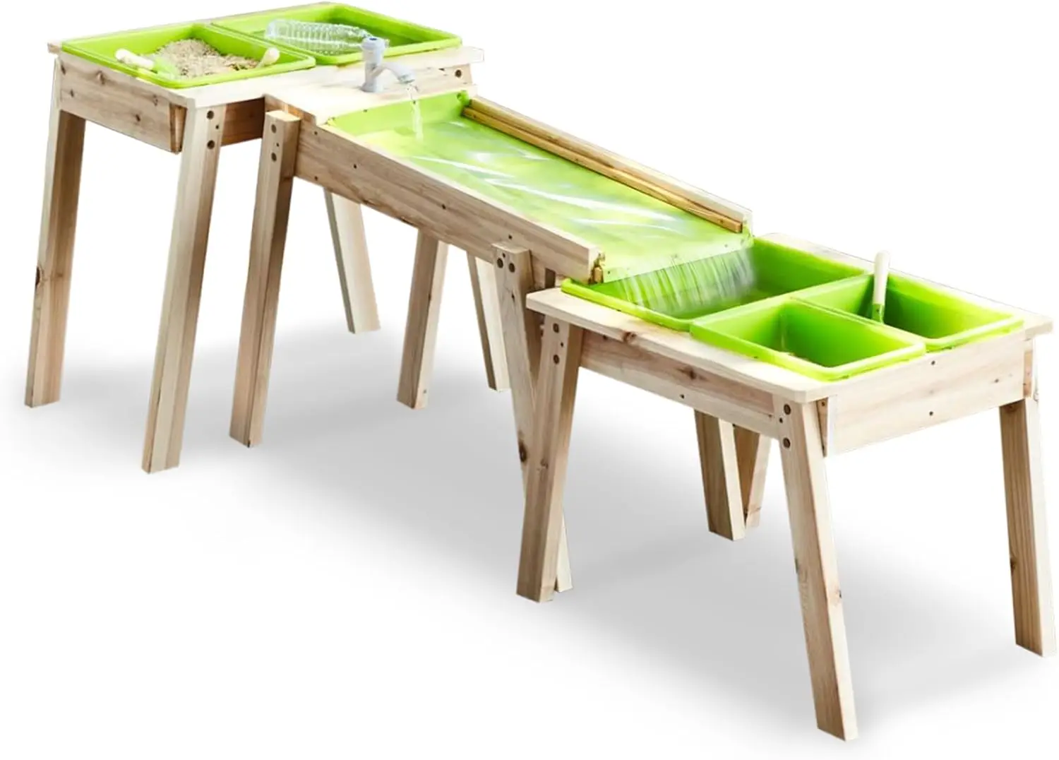 Kids 3 Sets Rushing River Falls Sensory Table, Wood Sand Table Playset for Kids, Outdoor Wooden Toy Play Water Table Set for Boy
Kids 3 Sets Rushing River Falls Sensory Table, Wood Sand Table Playset for Kids, Outdoor Wooden Toy Play Water Table Set for Boy