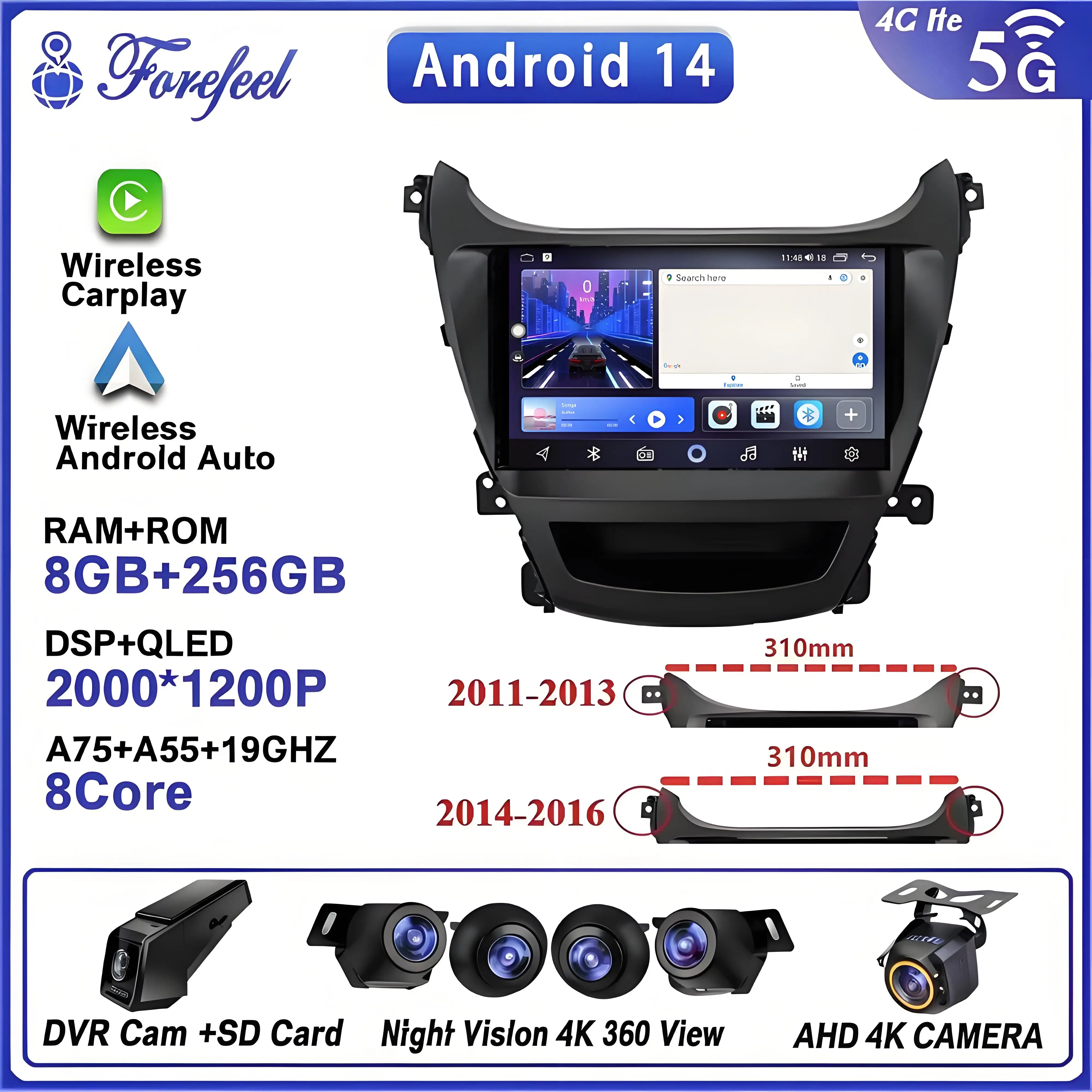 Android 13 для Hyundai Elantra 5 JK GD MD UD 2011-2016 (310 мм) экран монитора, мультимедийная автомагнитола, навигация, стерео, видеоплеер
Android 13 для Hyundai Elantra 5 JK GD MD UD 2011-2016 (310 мм) экран монитора, мультимедийная автомагнитола, навигация, стерео, видеоплеер