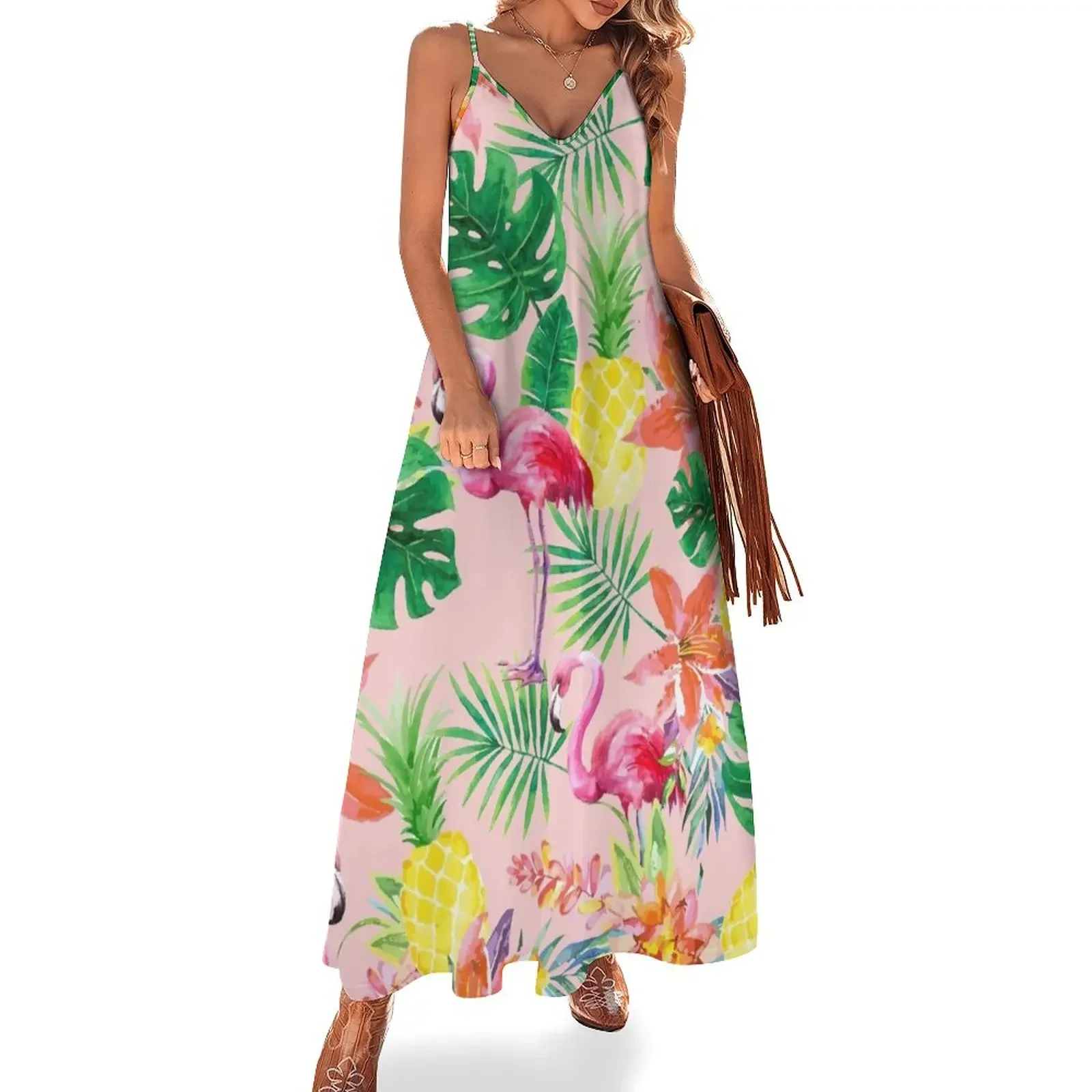 Tropical Sleeveless Dress Women long dress cocktail dresses women's luxury party dress korean style
Tropical Sleeveless Dress Women long dress cocktail dresses women's luxury party dress korean style