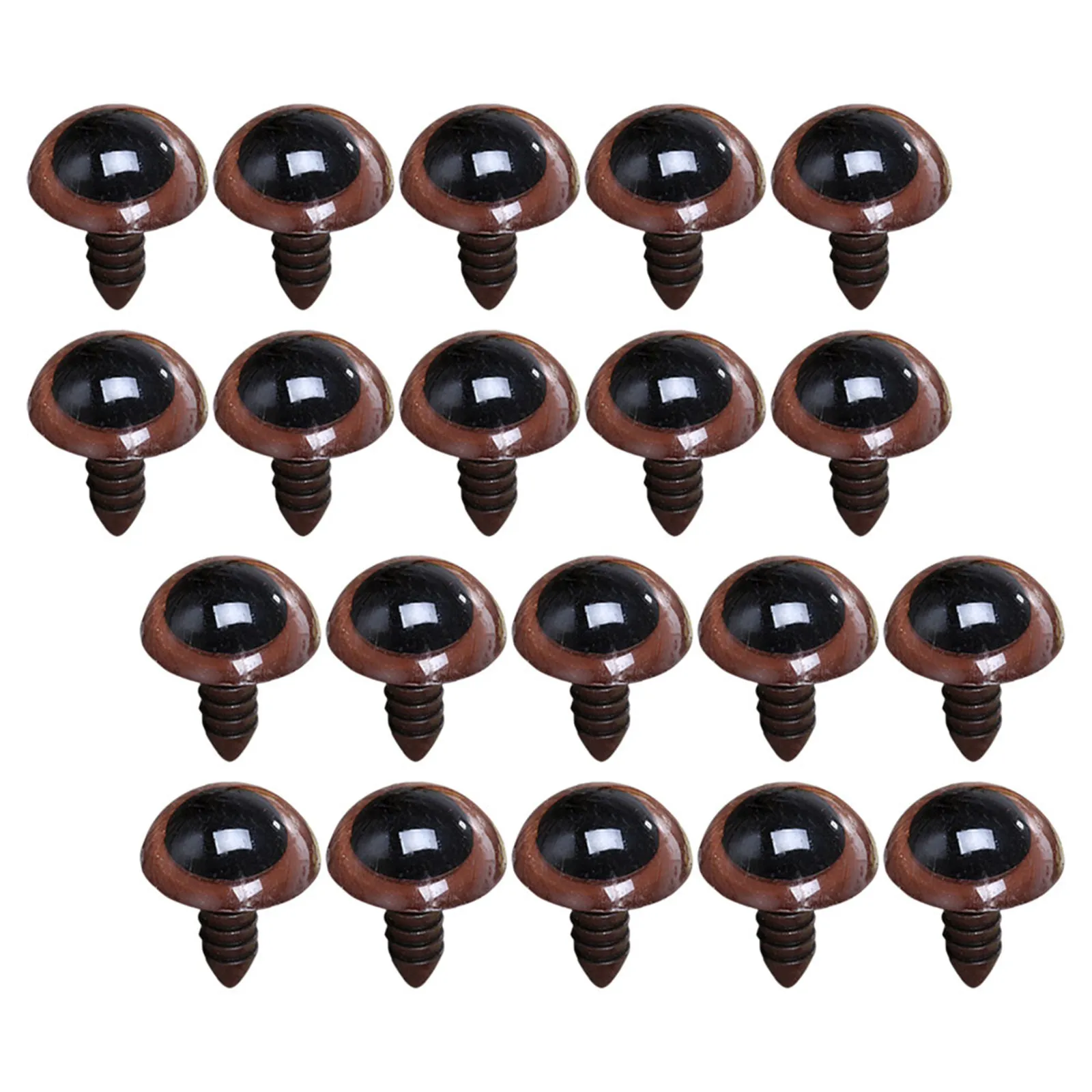 20Pcs 30Mm Brown Safety Eyes Crystal Clear for Stuffed Animals Crochet Amigurumi Bear Craft Halloween Eyeballs
20Pcs 30Mm Brown Safety Eyes Crystal Clear for Stuffed Animals Crochet Amigurumi Bear Craft Halloween Eyeballs