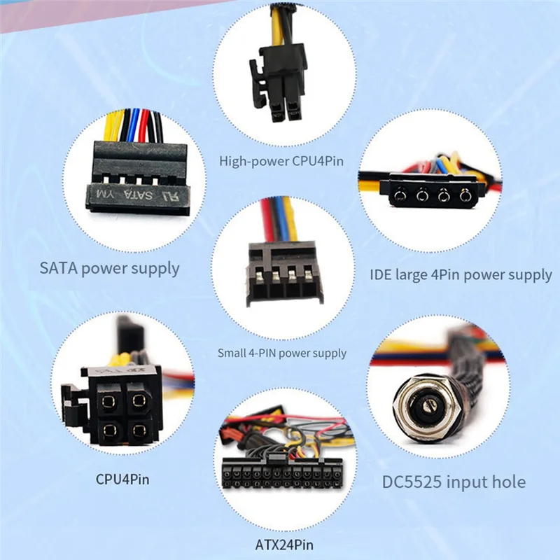 AT93-DC DC ATX Peak PSU 19V 200W Pico ATX Switch Mining PSU 24Pin MINI ITX DC To ATX PC Power Supply For Computer
AT93-DC DC ATX Peak PSU 19V 200W Pico ATX Switch Mining PSU 24Pin MINI ITX DC To ATX PC Power Supply For Computer