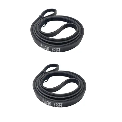 2 Pack 4PJE1244 Washer Drive Belt 1244mm Compatible with Beko Arcelik 2816750100, 2466300200, 751610100