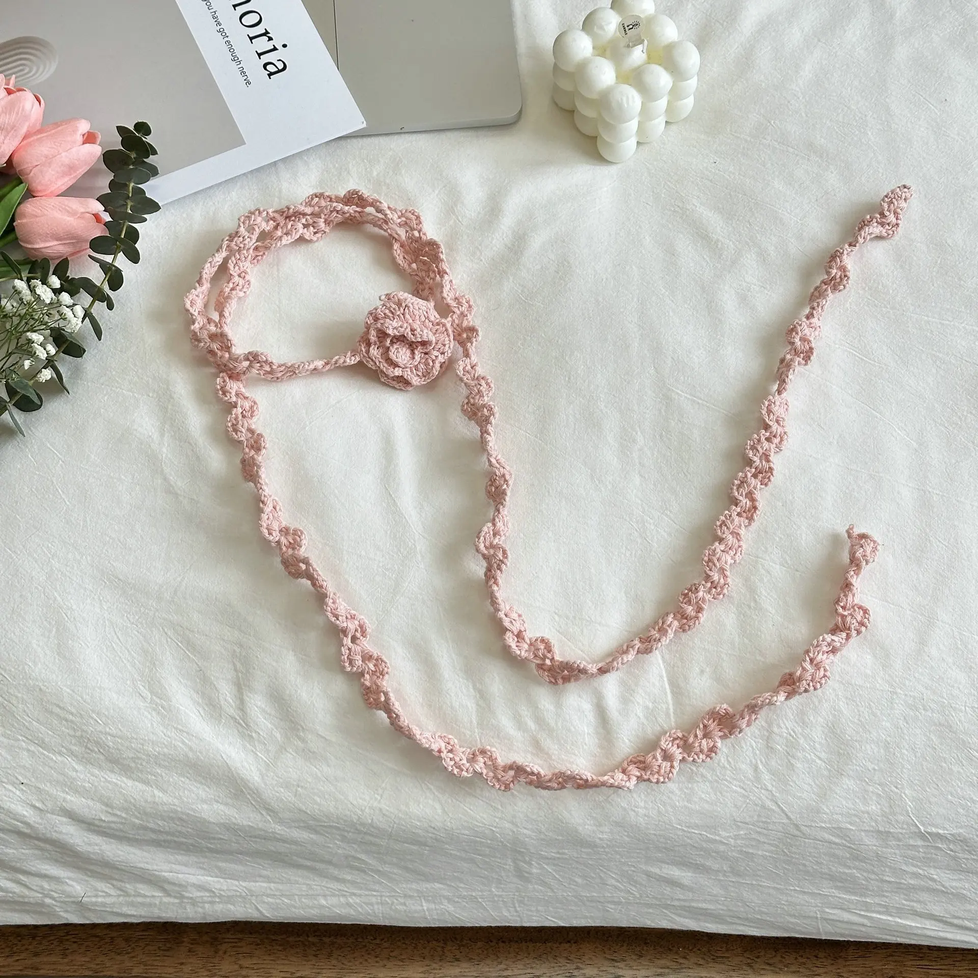 2026 New Sweet Cool Style Clavicle Chain Hand-Woven Crocheted Rose Necklace Popular Sweater Atmosphere Neck Flower Long Scarf
2026 New Sweet Cool Style Clavicle Chain Hand-Woven Crocheted Rose Necklace Popular Sweater Atmosphere Neck Flower Long Scarf