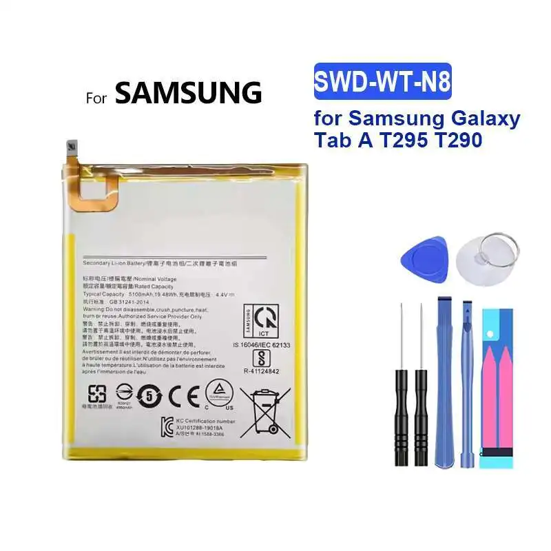 Аккумулятор SWD-WT-N8 SCUD-WT-N19 T500 5100 мАч-7040 мАч для Samsung Galaxy Tab A T295 T290 A7 10,4 (2020) SM-T500 SM-T505 T505N
Аккумулятор SWD-WT-N8 SCUD-WT-N19 T500 5100 мАч-7040 мАч для Samsung Galaxy Tab A T295 T290 A7 10,4 (2020) SM-T500 SM-T505 T505N