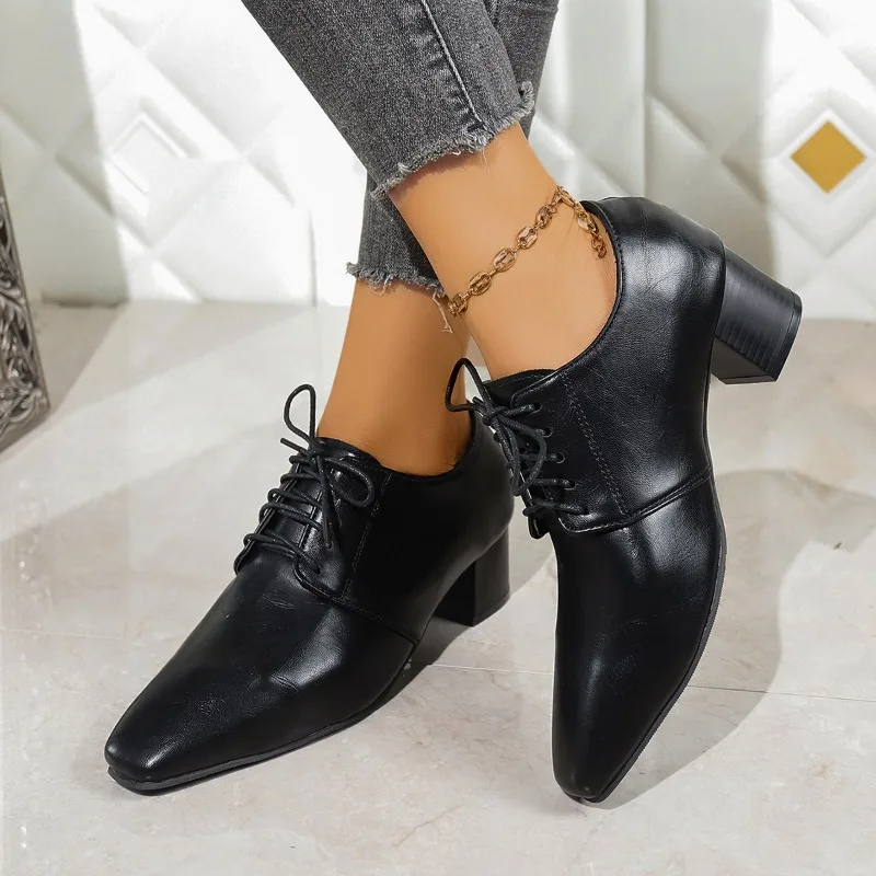 Women's Spring New Arrival Cross-Strap Designer Patent Leather Multi-Color Chunky Heel Shoes 2025 Casual Women's High Heels
Women's Spring New Arrival Cross-Strap Designer Patent Leather Multi-Color Chunky Heel Shoes 2025 Casual Women's High Heels