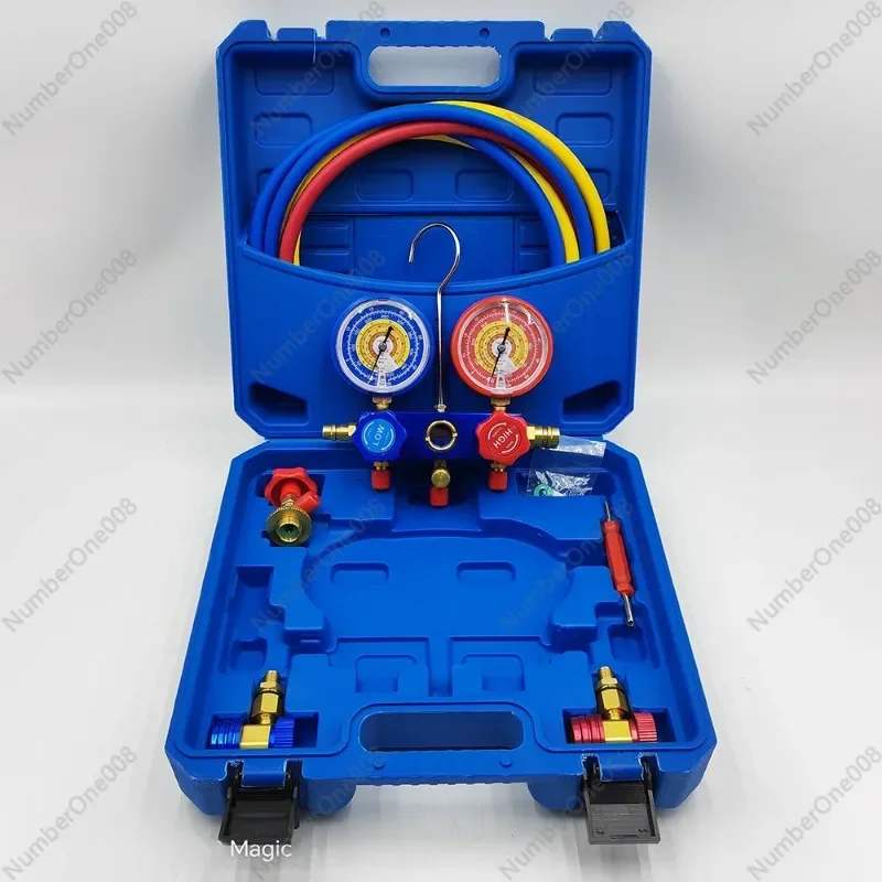 Car Air Conditioning Fluorometer Set Refrigerant Coolants Pressure Gauge Repair Tool
Car Air Conditioning Fluorometer Set Refrigerant Coolants Pressure Gauge Repair Tool