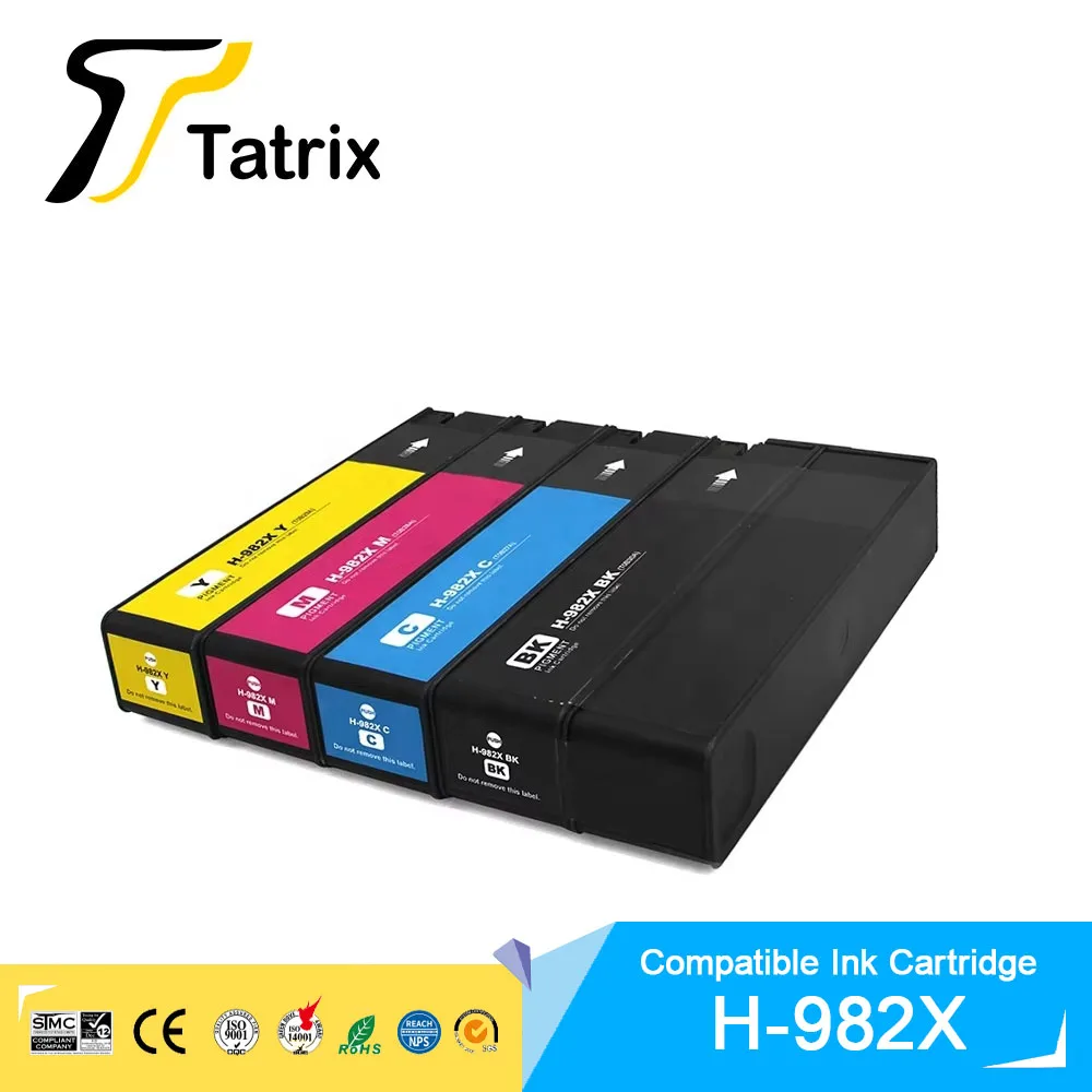 Tatrix For hp 982X Premium Color Compatible Ink Cartridge for HP 765dn (J7Z04A)/780dn(J7Z09A)/ Flow MFP 785f/zs(J7Z11A) Printer
Tatrix For hp 982X Premium Color Compatible Ink Cartridge for HP 765dn (J7Z04A)/780dn(J7Z09A)/ Flow MFP 785f/zs(J7Z11A) Printer