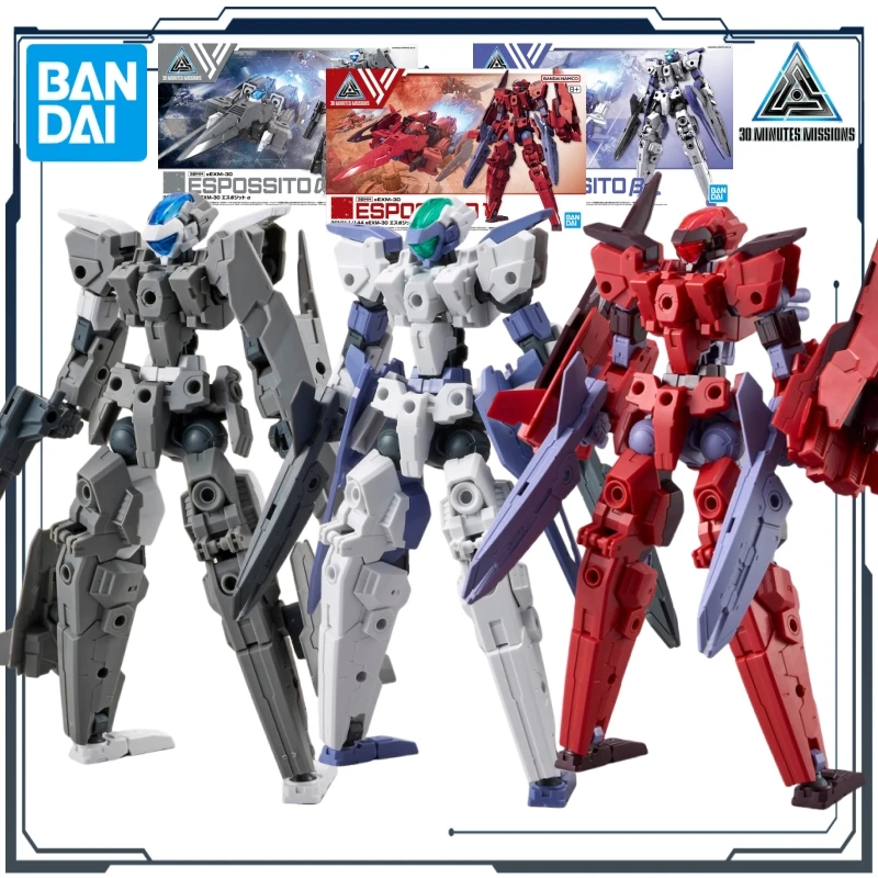 Bandai Original 30MM Series 1/144 EEXM-3 ESPOSSITO Alpha/Beta/Gamma Anime Assembly Toy Ornaments Model Gift for Boys Collectible
Bandai Original 30MM Series 1/144 EEXM-3 ESPOSSITO Alpha/Beta/Gamma Anime Assembly Toy Ornaments Model Gift for Boys Collectible