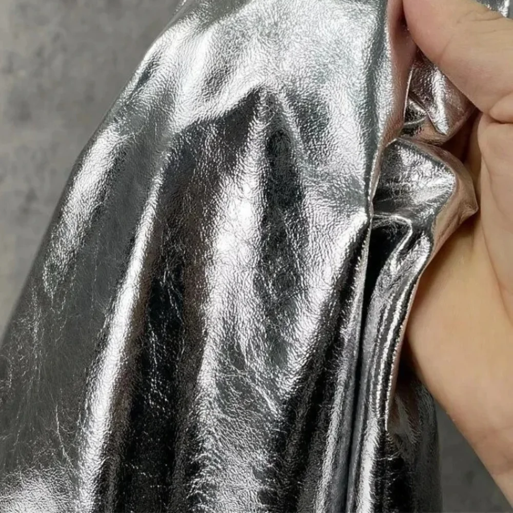 Silver Leather Fabric Soft Wear-resistant Mirror Waterproof Lychee Texture Cloth Diy Apaprel Sewing Fabric Meters Material
Silver Leather Fabric Soft Wear-resistant Mirror Waterproof Lychee Texture Cloth Diy Apaprel Sewing Fabric Meters Material