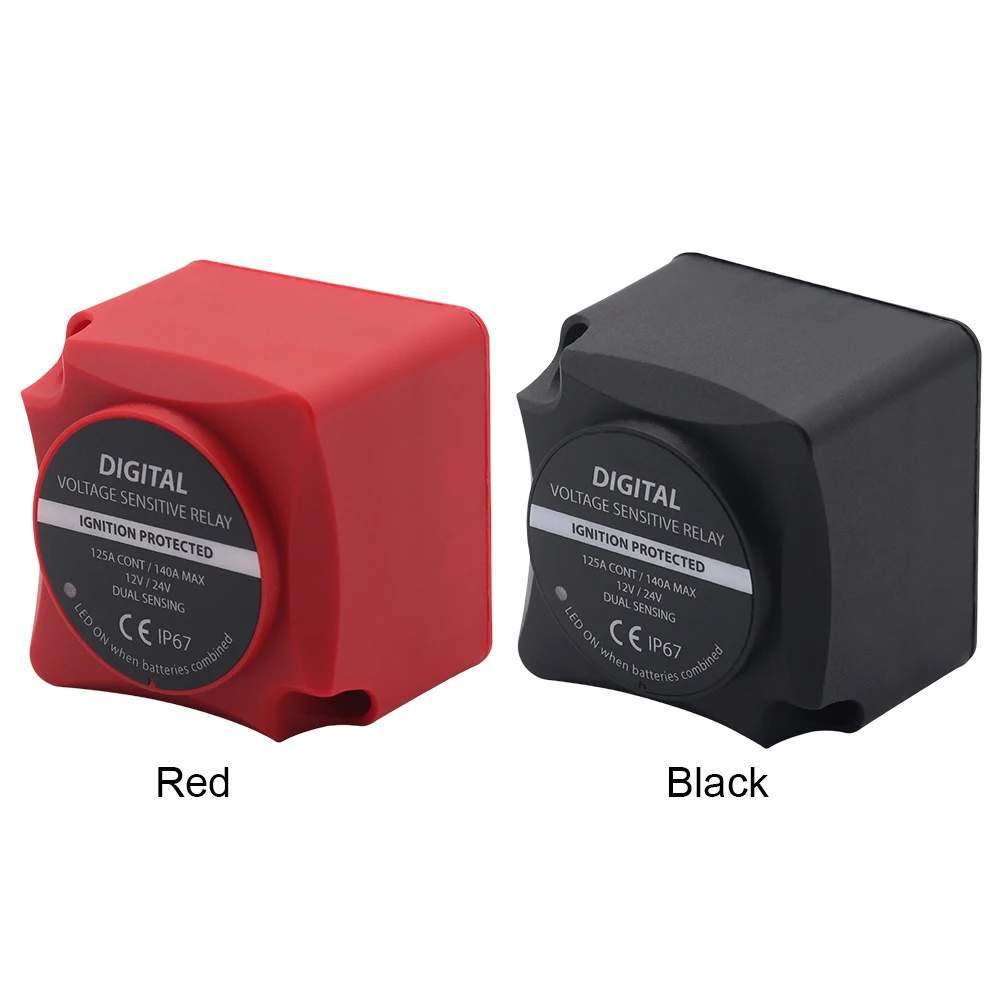 12V 24V 125A Dual Battery System Isolator Digital Voltage Sensitive Relay Car Voltage Sensitive Relay for UTV RV
12V 24V 125A Dual Battery System Isolator Digital Voltage Sensitive Relay Car Voltage Sensitive Relay for UTV RV