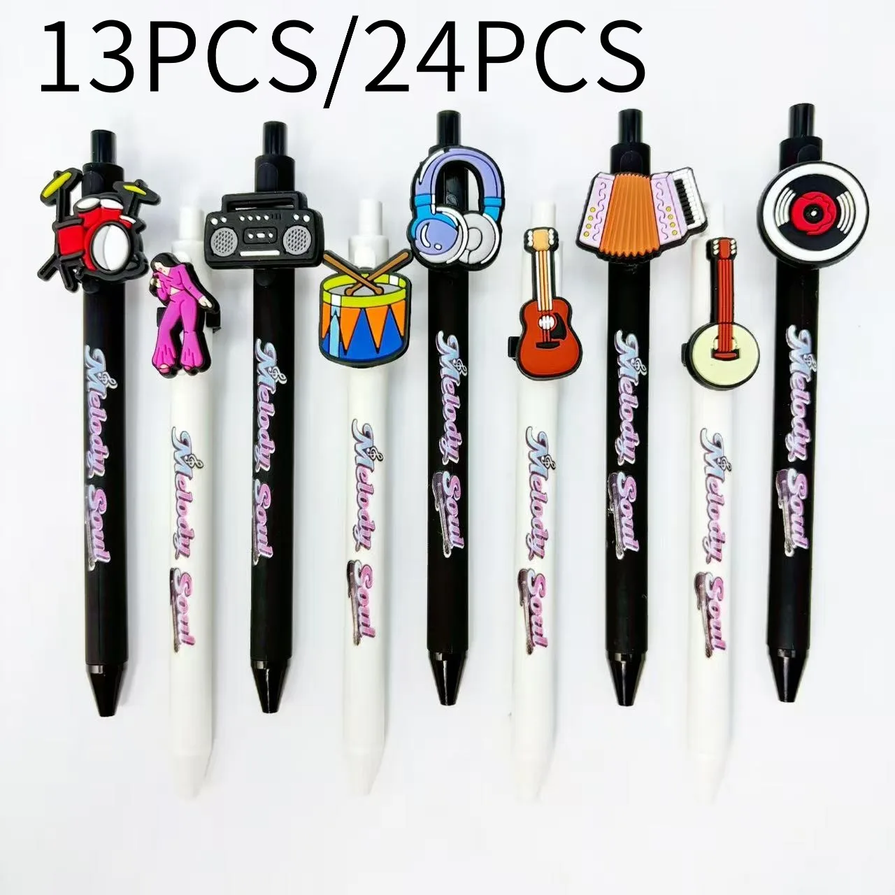 13pcs/24pcs Creative Musical Instrument Themed Ballpoint Pen, Music Series Ballpoint Pen, Student Writing Pen
13pcs/24pcs Creative Musical Instrument Themed Ballpoint Pen, Music Series Ballpoint Pen, Student Writing Pen