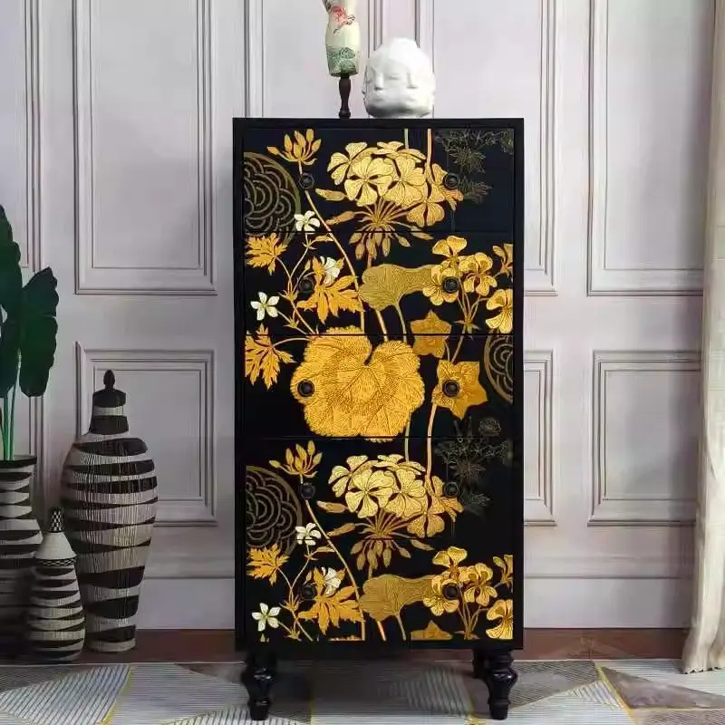 Retro chest, living room storage cabinet, vertical cabinet, French medieval chest, solid wood bedside cabinet
Retro chest, living room storage cabinet, vertical cabinet, French medieval chest, solid wood bedside cabinet
